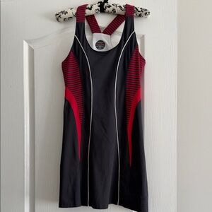 Bolle Grey and Red Tennis Dress